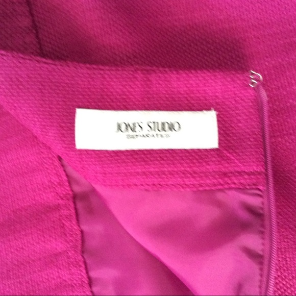 Jones Studio Separates Sz 10 Lined fuschia Skirt - Picture 7 of 8